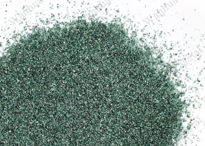 Green silicon carbide powder